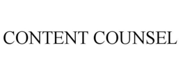 CONTENT COUNSEL trademark