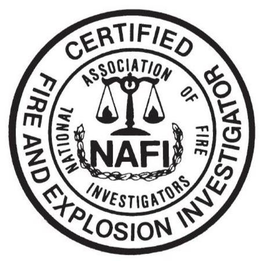 CERTIFIED FIRE AND EXPLOSION INVESTIGATOR NATIONAL ASSOCIATION OF FIRE INVESTIGATORS NAFI trademark