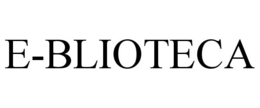 E-BLIOTECA trademark