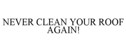 NEVER CLEAN YOUR ROOF AGAIN! trademark