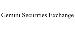 GEMINI SECURITIES EXCHANGE trademark