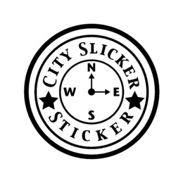 N E S W CITY SLICKER STICKER trademark