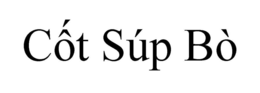 COT SÚP BÒ trademark