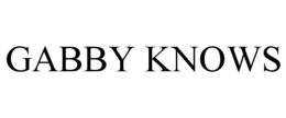 GABBY KNOWS trademark