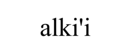 ALKI'I trademark