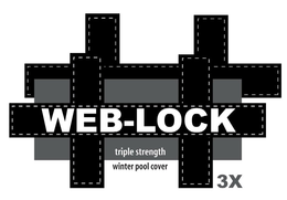 WEB-LOCK TRIPLE STRENGTH WINTER POOL COVER 3X trademark