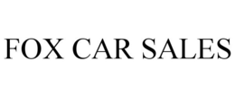 FOX CAR SALES trademark