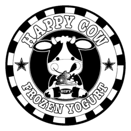 HAPPY COW FROZEN YOGURT HCFY trademark