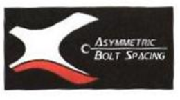 ASYMMETRIC BOLT SPACING trademark
