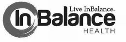 LIVE INBALANCE. IN BALANCE HEALTH trademark