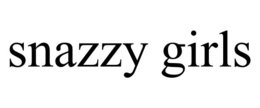 SNAZZY GIRLS trademark