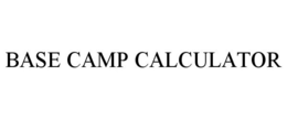 BASE CAMP CALCULATOR trademark
