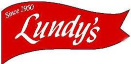 SINCE 1950 LUNDY'S trademark