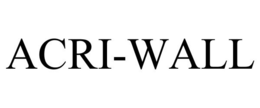 ACRI-WALL trademark
