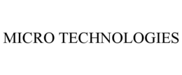 MICRO TECHNOLOGIES trademark