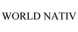 WORLD NATIV trademark
