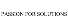 PASSION FOR SOLUTIONS trademark