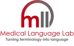 MLL MEDICAL LANGUAGE LAB TURNING TERMINOLOGY INTO LANGUAGE trademark