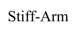 STIFF-ARM trademark