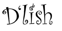 D'LISH WITH D APOSTROPHE , SWIRL AND LEAVES ON THE TOP OF "I" AS THE APOSTROPHE trademark