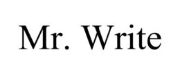 MR. WRITE trademark