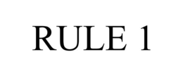 RULE 1 trademark