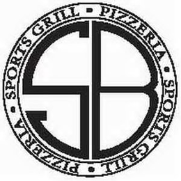 SB · SPORTS GRILL · PIZZERIA · SPORTS GRILL · PIZZERIA trademark