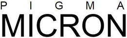 P I G M A MICRON trademark