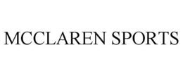 MCCLAREN SPORTS trademark