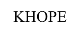 KHOPE trademark