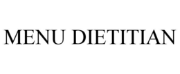 MENU DIETITIAN trademark