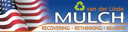 VAN DER LINDE MULCH RECOVERING · RETHINKING · REUSING trademark