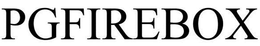 PGFIREBOX trademark