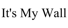 IT'S MY WALL trademark