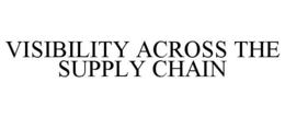 VISIBILITY ACROSS THE SUPPLY CHAIN trademark