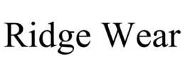 RIDGE WEAR trademark