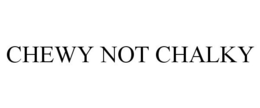 CHEWY NOT CHALKY trademark