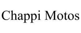 CHAPPI MOTOS trademark