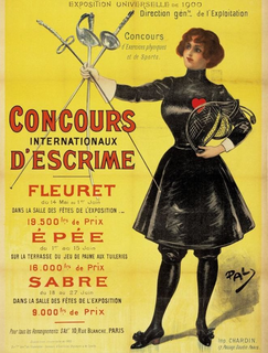 EXPOSITION UNIVERSELLE DE 1900 DIRECTION GENLE DE L'EXPLOITATION INTERNATIONAUX CONCOURS D'ESCRIME FLEURET ÉPÉE SABRE trademark