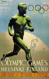 XVTH OLYMPIC GAMES HELSINKI FINLAND 19 VII - 3 VIII 1952 trademark