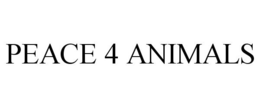 PEACE 4 ANIMALS trademark