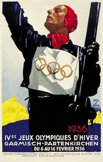 1936 IVES JEUX OLYMPIQUES D'HIVER 1936 GARMISCH-PARTENKIRCHEN DU 6 AU 16 FEVRIER 1936 trademark