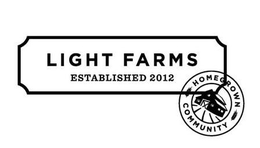 LIGHT FARMS ESTABLISHED 2012 HOMEGROWN COMMUNITY trademark