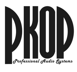PKOP PROFESSIONAL AUDIO SYSTEMS trademark