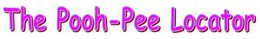 THE POOH-PEE LOCATOR trademark