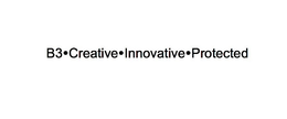B3·CREATIVE·INNOVATIVE·PROTECTED trademark