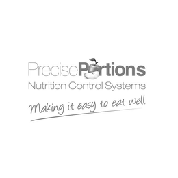 PRECISE PORTIONS NUTRITION CONTROL SYSTEMS MAKING IT EASY TO EAT WELL trademark