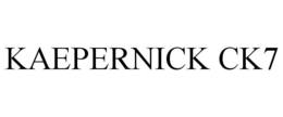 KAEPERNICK CK7 trademark