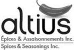 ALTIUS ÉPICES & ASSAISONNEMENTS INC. SPICES & SEASONINGS INC. trademark