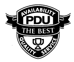 PDU AVAILABILITY THE BEST QUALITY SERVICE trademark
